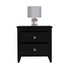 Vynxaria Nightstand - 2 Drawers, 2 Shelves, 4 Modern Legs, Sturdy Construction, Easy Assembly - 2 of 4