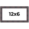 PosterPalooza | Panoramic Slim Profile Brown Picture Frame - UV Acrylic, Foam Board Backing, Hanging Hardware - 2 of 4