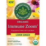 Traditional Medicinals Immune Zoom Lemon Ginger Tea - 16ct