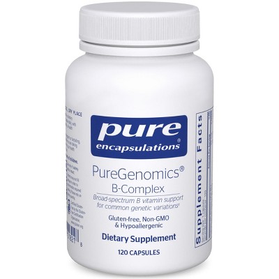 Pure Encapsulations PureGenomics B-Complex - Broad Spectrum B Vitamin Support for Genetic Expression & More* - With Vitamin B12 & B6 - 120 Capsules