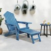 Tangkula 2 PCS Folding Adirondack Chair HIPS Fire Pit Chair w/ Adjustable Backrest - 3 of 4
