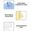 Galaxy Authentic Boy’s Short Sleeve Button Down Dress Shirt-3 Pack - 3 of 4