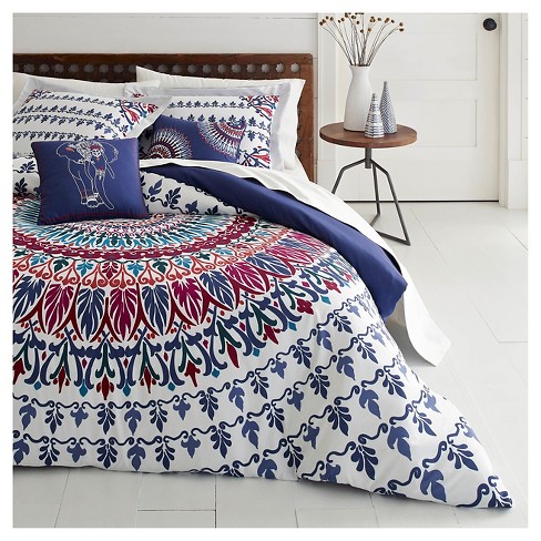 4pc Twin Henna Medallion Comforter Set Navy Azalea Skye Target