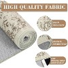 Vintage Floral Area Rug - Distressed Low Pile Non-Slip & Machine Washable Carpet for Kitchen, Living Room, Bedroom - 3 of 4