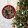 Lomsoe Highland Cow Ornaments for Christmas Tree Ceramic Christmas Ornaments Red Christmas Tree Hanging Decor Christmas Gift Christmas Decor - 4 of 4