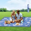 RISOKEYS Foldable Beach Wagon Cart,with 480lbs Capacity & All-Terrain Wheels, Includes Waterproof Picnic Mat for Camping,Picnic,Beach Trips - 4 of 4