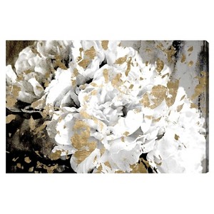 24" x 36" Petals in the Wind Canvas Art by Oliver Gal: Modern Style, Museum Grade, FSC Wood - 1 of 3