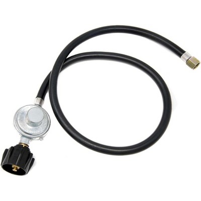GasOne Propane Regulator 3 Feet Universal QCC1 Grill Replacement for Most LP Gas Grill, Heater and Fire Pit Table, 3/8" Female Flare Nut