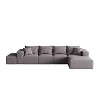 132'' L-Shaped Modular Sectional Sofa with Chenille Upholstery, 6-Piece Couch Set with Deep Cushions and Throw Pillows for Living Room and Bedroom - 4 of 4