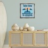 Stupell Industries Take Time to Unwind Black Framed Floater Canvas Wall Art - 2 of 4