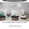 Aoibox Cotton Rope Square Storage Baskets with Handles Black Jute for Shelves Dog Toy Bin Shoe Organizer 3 Pack - 3 of 4