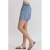 Women's Denim High Waisted Shorts - entro - image 3 of 4