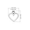 Unique Bargains Metal Bulk Elegant DIY Crafts Jewelry Making Heart Pendant 100 Pcs - 2 of 4
