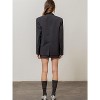 Women's Pinstripe Blazer - MOON RIVER - image 3 of 3