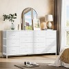 63" 14-Drawer Fabric Dresser with Power Outlet - for Bedroom & Living Room, Modern Storage Cabinet with USB Charging Station - 2 of 4