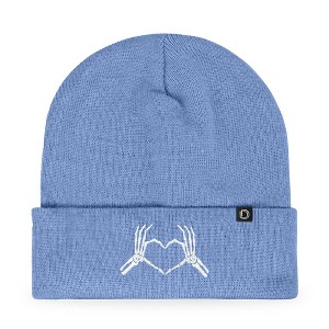 Dalix Heart of Bones Embroidered Beanie Skeleton Warm Winter Knit Hat for Women - 1 of 4