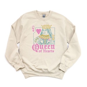 Simply Sage Market Women's Graphic Sweatshirt Queen of Hearts - 1 of 3
