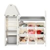 Kids Toy Storage Organizer with 14 Storage Bins, Multipurpose Storage Shelf Extra Large Tree Shape Design Kids Toy Organizers and Storage with Roof - 3 of 4