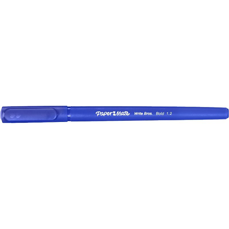 Paper Mate Write Bros. Ballpoint Pen Bold Point Blue Ink Dozen (2124513), 4 of 6