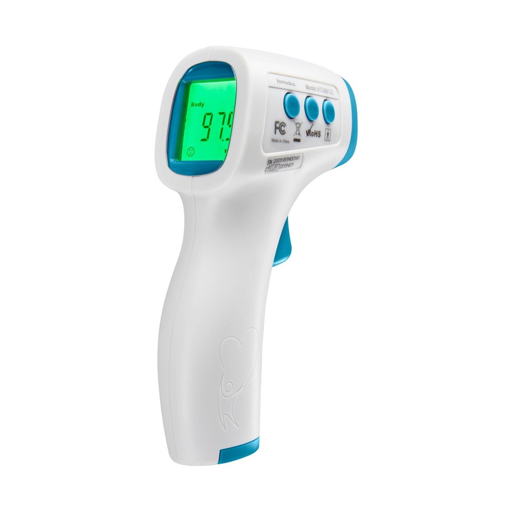 HoMedics No Contact Infrared Digital Thermometer for Body, Food, Liquid, and Room