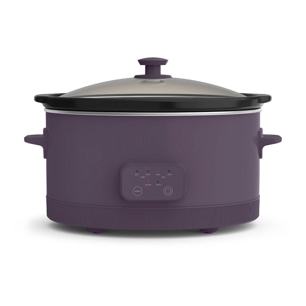 Photos - Multi Cooker bella 6qt Programmable Slow Cooker Plum