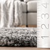 Nuloom Iola Geometric Shag Area Rug, Runner 2' 6" x 6', Gray - 3 of 4