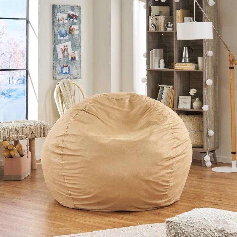 5' Bates Traditional Suede Bean Bag (Covers Only) - Christopher Knight Home, 5 of 6