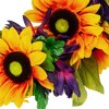 Northlight Sunflower and Mum Twig Autumn Artificial Floral Wreath, 20-Inch - 3 of 4