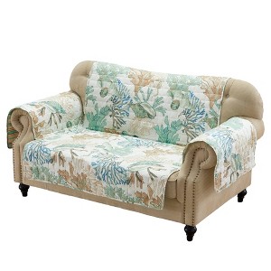 Reversible Atlantis Furniture Protector Slipcover Jade - Greenland Home Fashions - 1 of 4