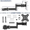Mount-It! Universal VESA Pole Mount with Articulating Arm | Full Motion TV Pole Mount Bracket | VESA 75 100 | Fits TVs or Monitors Up to 32 Inches - 4 of 4