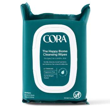 Cora The Happy Biome Cleansing Wipes - 30ct