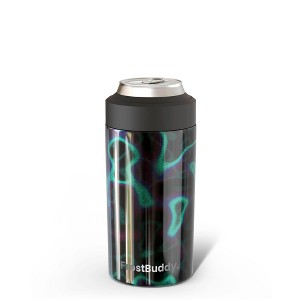 FrostBuddy Universal Buddy Insulated Can Cooler | Fits 12oz Cans, Slim Cans & Bottles | Stainless Steel Drink Holder - 1 of 4