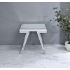 Vynxaria Contemporary Glam Mirrored Top Square End Table, Silver - 2 of 4