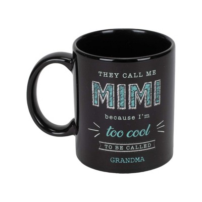 Call Me Mimi Cool To Be Called Grandma Teal 11 Ounce Ceramic Stoneware Novelty Coffee Mug