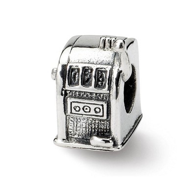 Black Bow Jewelry Sterling Silver Slot Machine Bead Charm