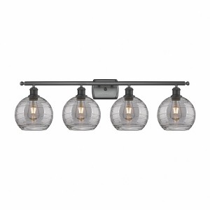 Athens Deco Swirl - 4 Light Bath Vanity In Industrial Style-11.25 Inches Tall and 36 Inches Wide - 1 of 1