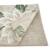 Saro Lifestyle Embroidered Poinsettia Runner, Natural, 16" x 70" - 2 of 3
