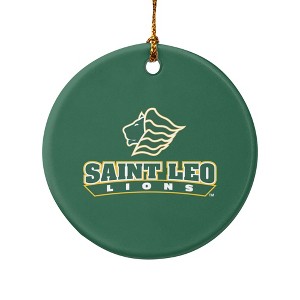 Saint Leo University Primary Logo Porcelain Holiday Christmas Tree Ornament  2.8" (7.1 cm) - 1 of 4