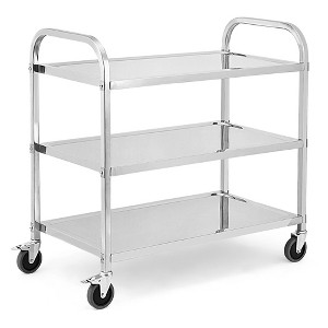 3 Tier Stainless Steel Utility Cart - 1 of 4