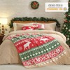 Snuggle Sac Soft Christmas Throw Blanket Knit Bed Blanket 50x60" - 2 of 4