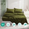 3/4 Pieces Bamboo Viscose Bed Sheet Set, Super Breathable & Cooling Bedding Set - NTBAY - 3 of 4