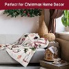 Lomsoe Christmas Throw Blanket, Winter Xmas Holiday Festival Cute Plaid Snowman Santa Gingerbread Blanket for Women Men. - 3 of 4