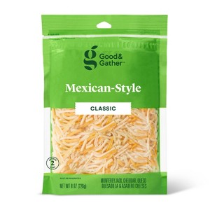 Shredded Mexican-Style Cheese - 8oz - Good & Gather™ - 1 of 3
