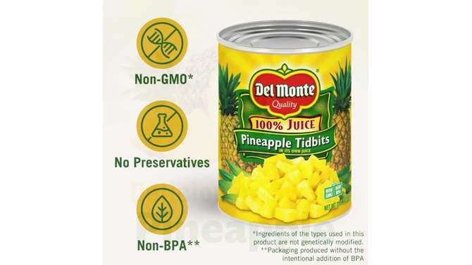 Del Monte Pineapple Tidbits in 100% Juice 20oz, 2 of 5, play video