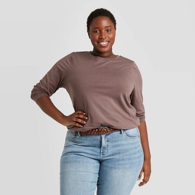 plus size womens thermal tops