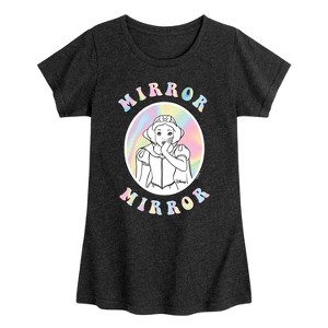 Girls' - Disney - Mirror Mirror Fitted Short Sleeve Graphic T-Shirt - 1 of 4