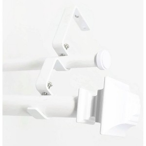 Urbanest Pila Manhattan 1-inch 5-8 inch Double Drapery Curtain Window Rod Set - 1 of 4