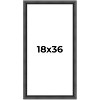 PosterPalooza | Panoramic Refined Black Picture Frame - UV Acrylic, Foam Board Backing, Hanging Hardware - 2 of 4