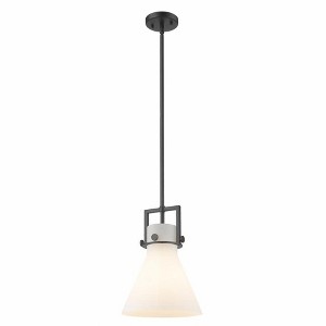 Newton Cone - 1 Light Stem Hung Pendant In Industrial Style-13.63 Inches Tall and 10 Inches Wide - 1 of 1