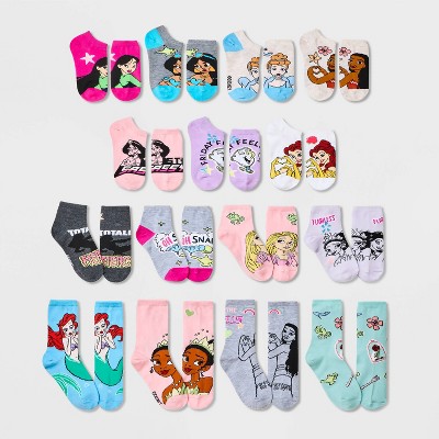 Girls' Disney Princess 15 Days of Socks Advent Calendar